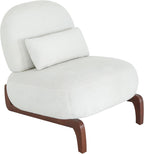 Modern Accent Chair Set of 2, Upholstery Glider Chair with Solid Wood Frame