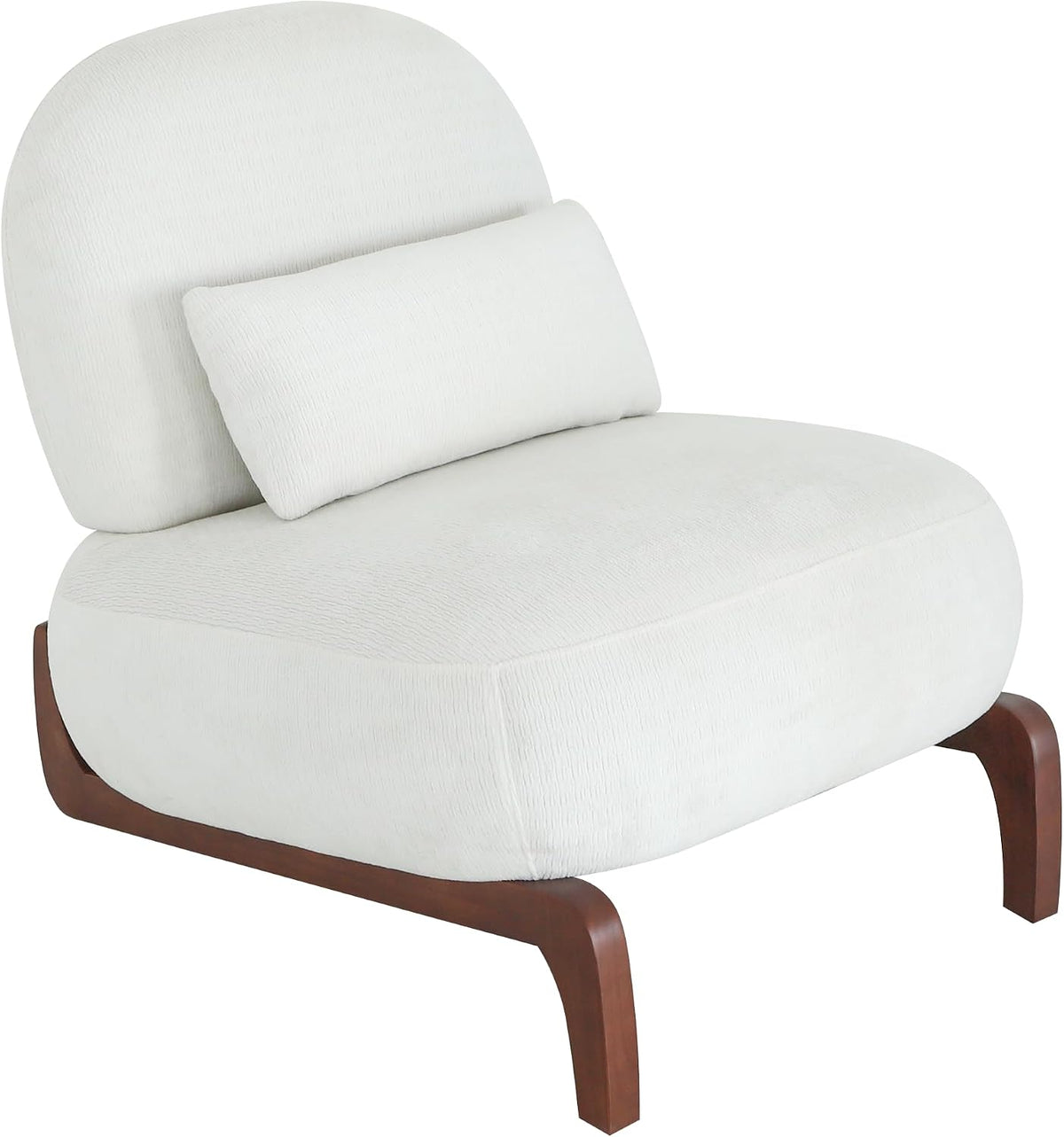 Modern Accent Chair Set of 2, Upholstery Glider Chair with Solid Wood Frame
