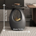 Round Side Table, Nightstand, Stylish Sofa Accent Table, Suitable for Living Room, Bedroom, Balcony