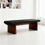 Modern Wooden Sofa Bedroom Bed end Bench Hotel Leisure Entryway(XL)