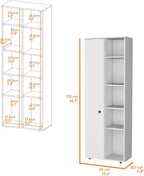 Molly White 1-Door Multistorage Kitchen Pantry