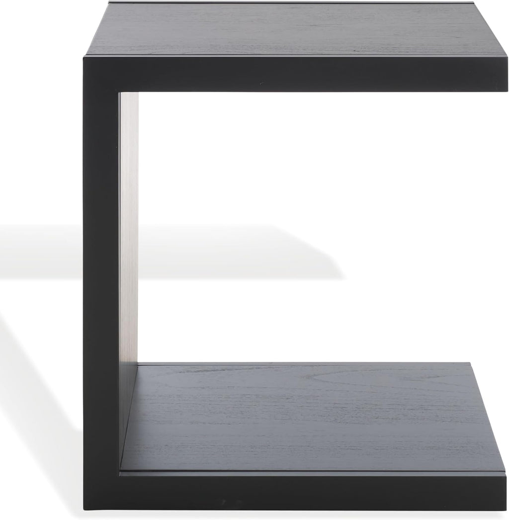 SAFAVIEH Couture Collection - Tawney Black Accent Table, C-Shaped Side Table, Modern Minimalist Design (SFV1317A)