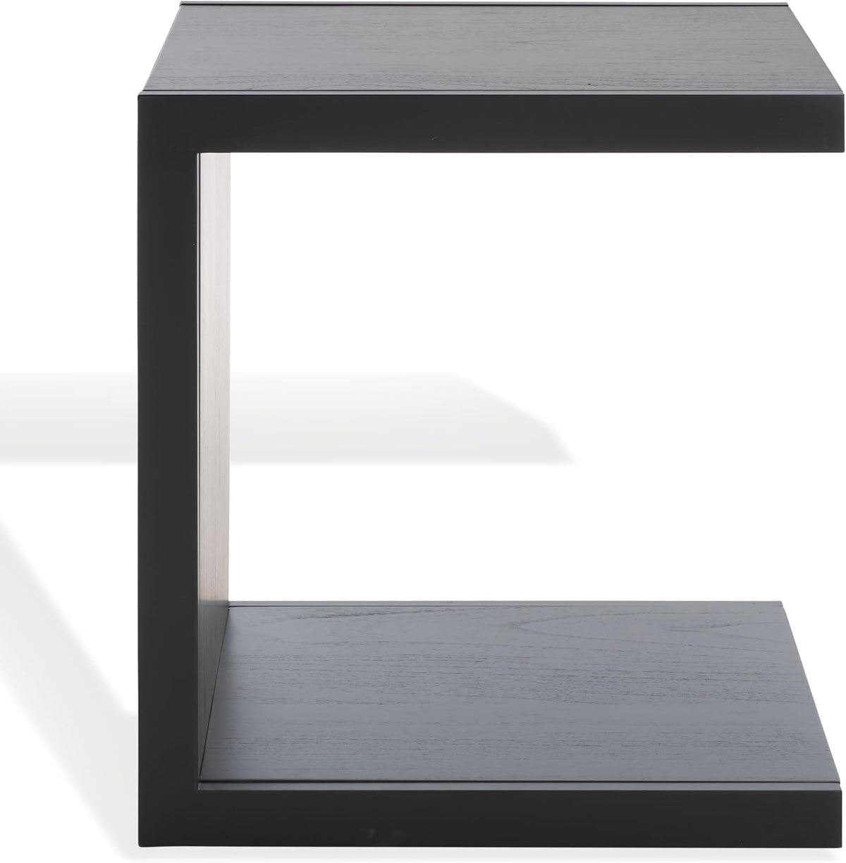 SAFAVIEH Couture Collection - Tawney Black Accent Table, C-Shaped Side Table, Modern Minimalist Design (SFV1317A)