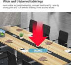 Generic Modern Office Conference Table, 63"L*31.5"W*29.1H/160*80*74cm, Wood, 6 Seater, Contemporary Style, Indoor/Outdoor Use