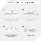 Opoiar Futon Sofa Bed Convertible Memory Foam Foldable Couch Modern Sleeper Loveseat with Adjustable Armrests&Backrests for Small Spaces Office Studio Apartment Dorm Game Room