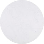 Furniture of America Sonya Modern Round Dining Table with Removable Fabric Game Surface Mat, Metal Tulip Base and Faux Marble Stone Top, Easy Assembly for Home, Kitchen and Living Room, Black