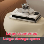 Corner Table, Fiberglass Coffee Table, Small Corner Desk, Bedside Table, Decorative Side Table for Bedroom, Living Room, Balcony, Study