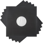 12" Premium Black Polylined Record Inner Sleeves - Archival Quality, Heavyweight Paper & Plastic #12IABK (250)