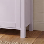 78.7” Farmhouse Kitchen Pantry Cabinet with Glass Doors & Hutch, Tall Pantry Storage Cupboard with 2 Drawers & Adjustable Shelf, Dining Room Home Bar, Purple & Brown, 66.9”W x 19.7”D x 78.7”H