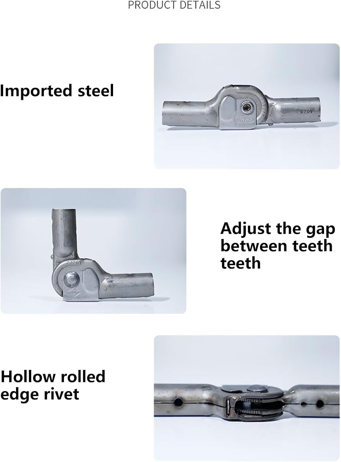 14 Position Adjustable Heavy Duty Hinges for Recliner Sofas & Lounges 19.1mm Steel Pipes Compatible Adjustable Durability Hinges for Sofa Bed