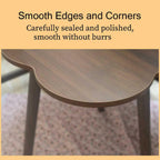 BARENNSU Round End Table Small Side Tables Sofa Table for Small Spaces, Living Room, Bedroom, Stable Frame, Easy Assembly, Rustic Brown