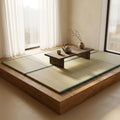 MustMat Japanese Floor Mattress Foldable Tatami Mats Folding Tatami Futon Mattress Rush Grass Floor Bed 35.4"x78.7"x1.2"(2 piece Set) | Japanese Floor Mattress, Tatami Futon Mattress, Rush Grass Floor Bed