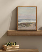 InSimSea Framed Wall Art for Living Room Decor Classical Coastal Scenery Bathroom Pictures Wall Decorations Farmhouse Kitchen Office Bathroom Art Wall Decor 11x14in