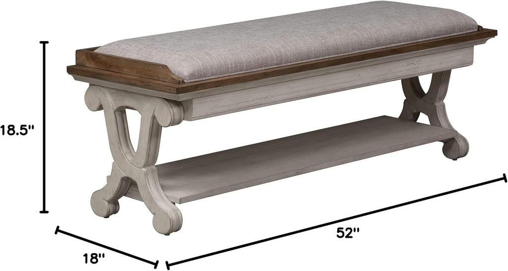 LIBERTY FURNITURE INDUSTRIES, INC. Farmhouse Reimagined Bed Bench