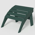 nevilywood HDPE Folding Ottoman - Adirondack Chair Footrest – Weather Resistant, Wood-Grain, Low-Maintenance-, Garden Patio Porch – Green