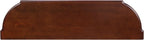 LKTART 43" Half Moon Console Table, Solid Wood Retro Curved Console Table Entryway Table Sofa Table with Solid Pine Roman Legs 3 Drawers 1 Open Shelf for Living Room,Foyer,Hallway(Cherry)