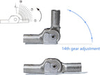 14 Position Adjustable Heavy Duty Hinges for Recliner Sofas & Lounges 19.1mm Steel Pipes Compatible Adjustable Durability Hinges for Sofa Bed