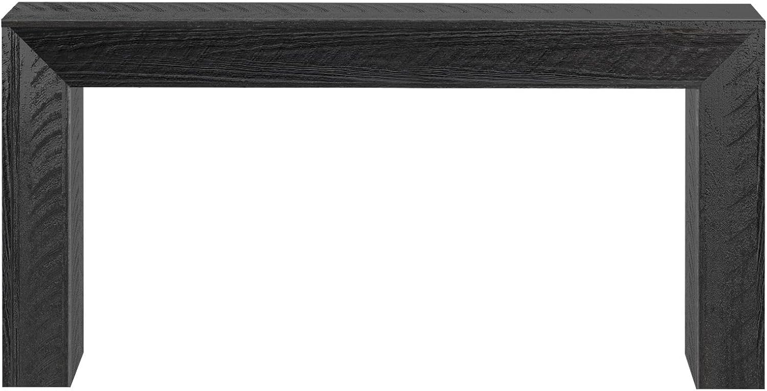 Plank+Beam 66 Inch Camden Console Table - Solid Pine Wood, Easy Assembly for Living Room or Entryway, Rustic Char