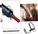 Cabilock 3pcs Elegant Spiral Wine Bottle Display Stand Red Wine Rack for Wall Rack Holder