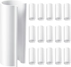Jetec 16 Pcs PVC Pipe Clamps Greenhouses Strap Clips 2.4 Inches Long Summer PVC Water Pipe Clamps Strap Clips for Woodworking(for 1/2 Inch PVC Pipe,White)