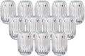 Serene Spaces Living Clear Optical Glass Votive Holder, Perfect for Weddings and Home Décor, Measures 5" Tall and 3.5" Diameter, Set of 12