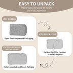 1 Pack Couch Back Cushion Replacement, 26 x 19 x 6 Inch | Odorless Resilient Foam Fill, Quick Rebound & Resists Clumping, Supportive Sofa Backrest Insert for Loveseats & Sectionals