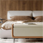Modern Modern Faux Leather Storage Ottoman Bench with Metal Base,Upholstered Bedroom for End of Bed Luxury Shoe,Footstool for, Living Room, Entryway Entryway(Gris,150 * 45 * 43cm)