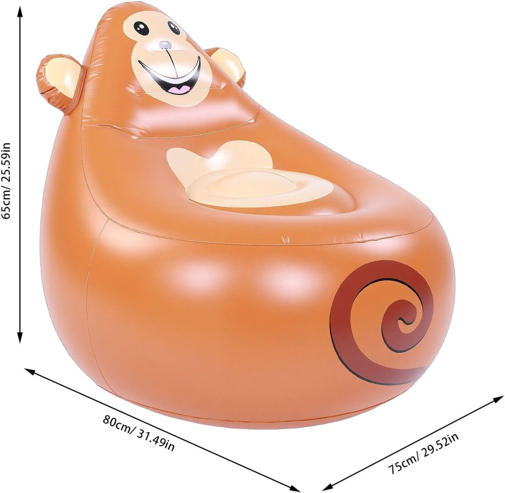 Dpofirs Inflatable Chair, Animal Shaped Portable Blow Up Sofa with Soft Skin Friendly and Sturdy Air Filled Design for Camping Patio Beach Travel