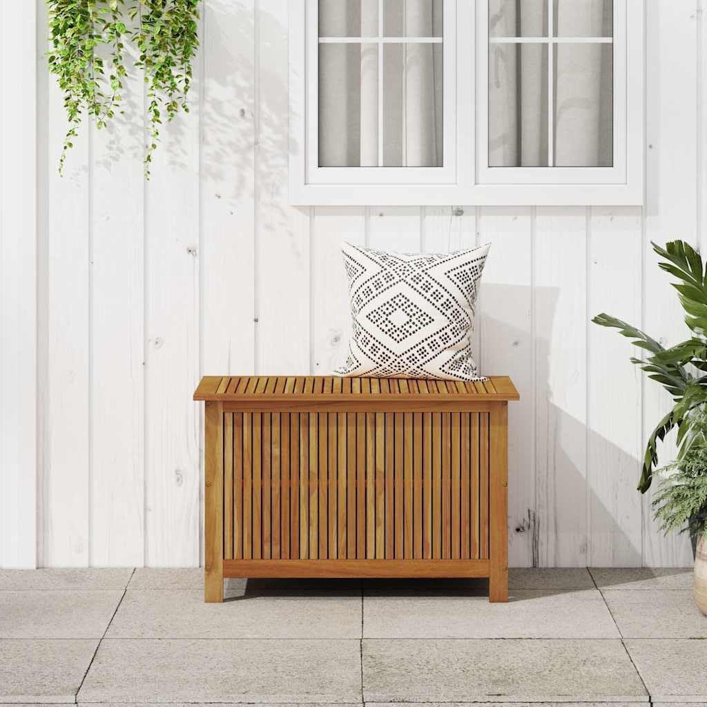 Wood Garden Backyard Organization, Wooden Garden Storage Box for Patio Furniture and Outdoor Cushions, 35.4"x19.7"x22.8",-337
