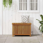 Wood Garden Backyard Organization, Wooden Garden Storage Box for Patio Furniture and Outdoor Cushions, 35.4"x19.7"x22.8",-337