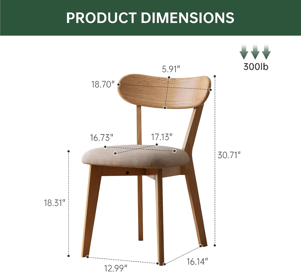 31"-47" Foldable Dining Table and Chairs Set for 4, Solid Wood Extendable Kitchen Table with Oak Wood Legs, Space-Saving Dinner Tables for Living Room, Kitchen(Original, 1table+4cushion chairs-YA)