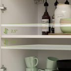 AIEGLE Large Kitchen Pantry Cabinet Set with Wall Mounted Storage Sideboard, Freestanding Wall Storage Cabinet with Shelves, 8 Doors & 2 Drawers, Utility Console Dining Cupboard, White 63" W