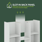 Furinno LUDER Book Shelf, 11-Cube Bookshelf, Reversible Bookcase, 9.4 x 29.1 x 41.7, Easy Assembly, for Living Room, Bedroom, Home Office, White