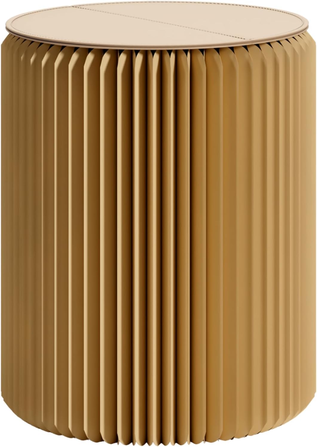 Folding Stool 17-Inch Foldable Paper Stool, Portable Folding Stool | Made with Eco-Friendly Kraft Paper Honeycomb Design, Only1.2 Inches Thick When Folded.Modern Minimalist Living Room Stool