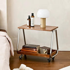 Mobile Side Table Mobile Sofa Side Table Modern Minimalist Trolley Wheeled Storage Rack Living Room Corner
