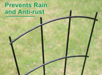4 Pack 32'' Indoor Plant Trellis for Potted Plants, Metal Garden Trellis for Climbing Plants Outdoor, Black Coated Flower Pot Trellis for Climbing Plants Houseplants Vine Ivy