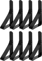 uxcell 8 Pack Tablecloth Clips, Stainless Steel Table Cloth Cover Clamps, 2.95" x 1.77" Windproof Holder Clips for Home Party Picnic Wedding Camping Dining Tables, Black
