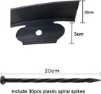 Garden Edging Border,33ft Landscape Edging Garden Borders Edging【4INCH Hight】 Paver Edging Include 30 Stakes,Flexible Lawn Edging Border for Yard, Lawn, Gardens(Black)