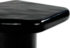 SAFAVIEH Couture Collection - Rhianna Black Concrete Accent Table, Sculptural Side Table, Modern Design (SFV2608B)
