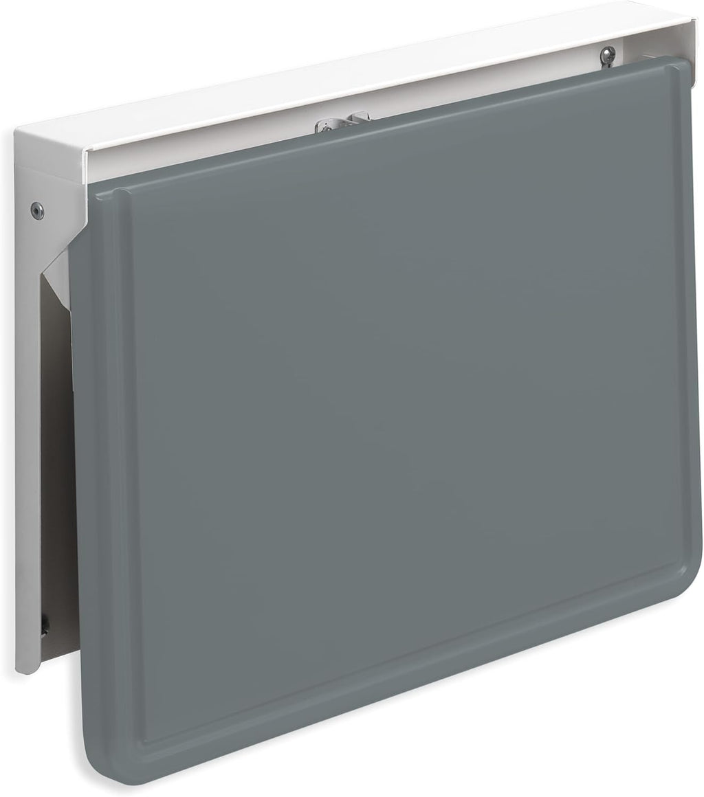 Carstens WALLAdesk™ Mini Wall Mounted Desk - Surf, 16.87 x 10.62, Durable, Professional Grade Murphy Desk for Healthcare, Home, Office, Schools - Compact, Slim Wall Mounted Folding Table