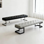Modern Leather Bed end Bench Bedroom Dressing Room Leisure Entryway(XS)
