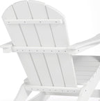 HDPE Laguna Outdoor Rocking Poly Adirondack Chair (Set of 2), White