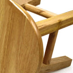 Footstool, Wooden Small Wooden Stools - and Fashionable Footstools, Compact and Lightweight Non-Slip Stools, Small Round Stools
