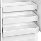 RUNNA 73.6" Tall Farmhouse Kitchen Pantry,Freestanding Large Capacity Storage Organizer with Customizable Shelves & Anti-Tip Safety - Perfect for Living Room & Home (White1)