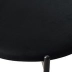 Rattan Dining Chairs Set of 4, Mid-Century Modern Chair with Boucle, Kitchen Dining Room Chairs for Living Room with Metal Legs, Round Upholstered Sherpa