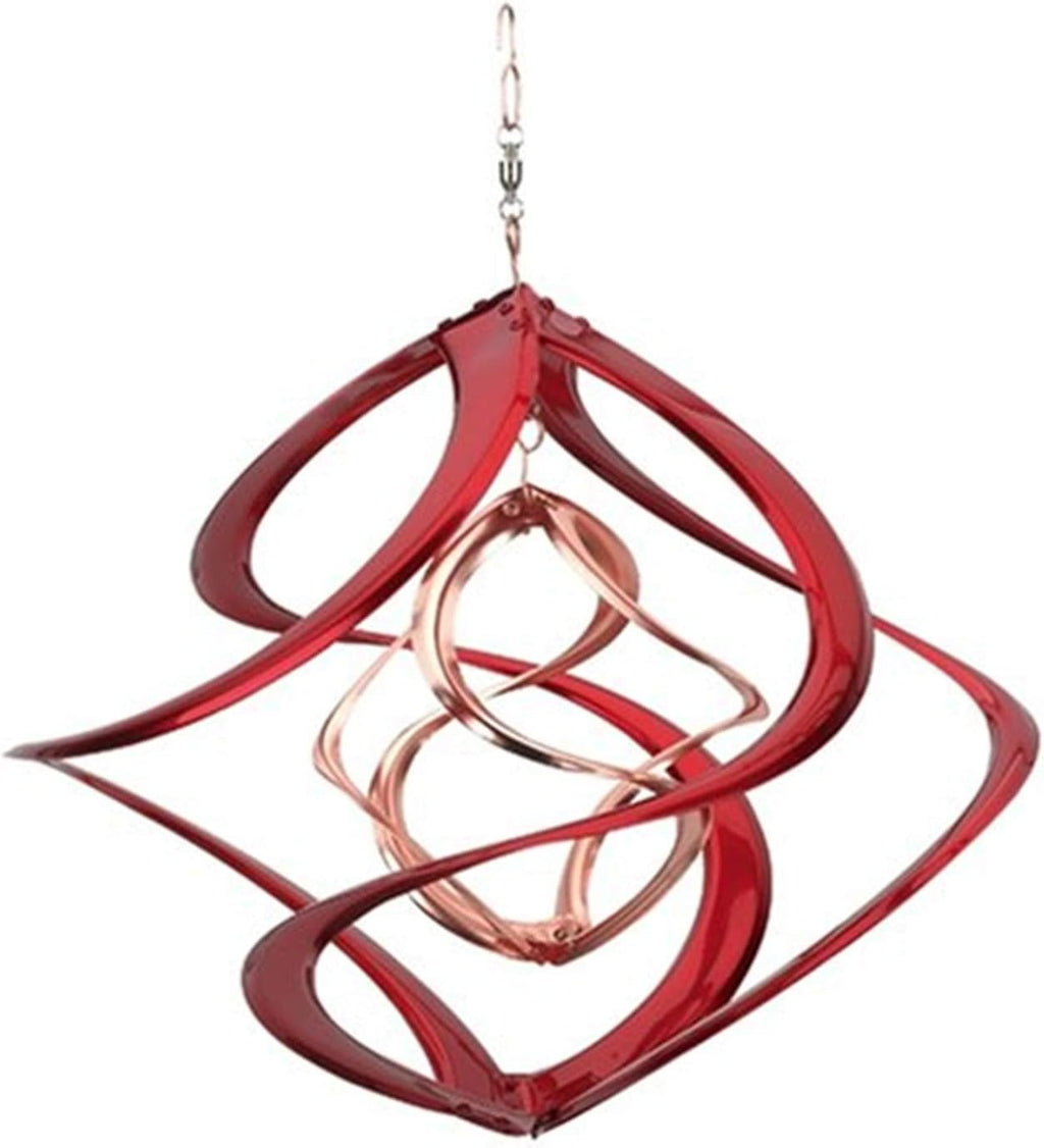 Red Carpet Studios The Original Double Helix Cosmix Wind Spinner, 14-Inch, Copper and Red