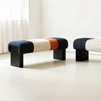 Modern Bed end Bench Bedroom Living Room Dressing Shoe Changing Entryway(Small)