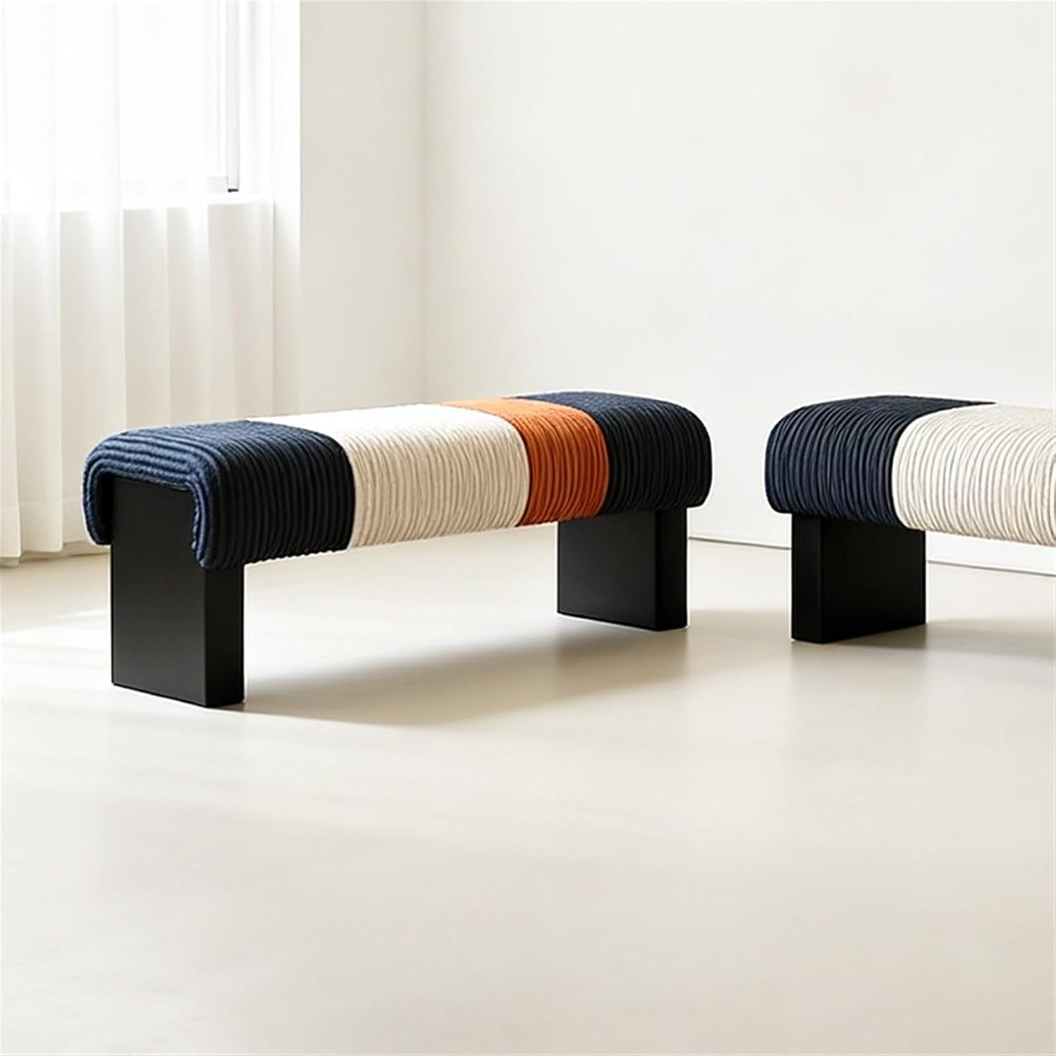 Modern Bed end Bench Bedroom Living Room Dressing Shoe Changing Entryway(XS)