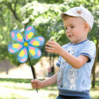 4PCS Wind Spinners for Yard and Garden, Lawn Yard Decorations Pinwheels Colorful Whirligigs Windmill Kids Toys for Outdoor Decor