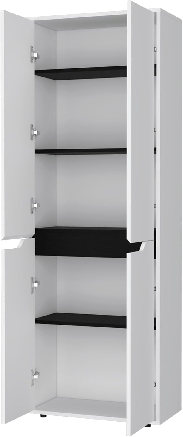 White 5 Shelf Kitchen Pantry